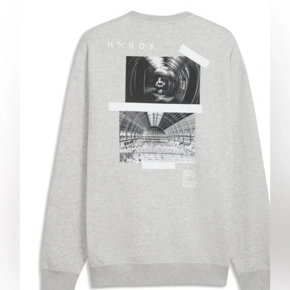 HYROX X PUMA Men's Graphic Crewneck sweatshirt size small - Picture 3 of 4